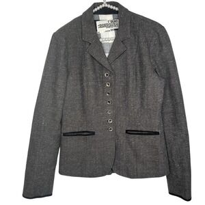 Rogan Sports Blazer Jacket Medium Preppy Academia Equestrian Horse Old Money USA